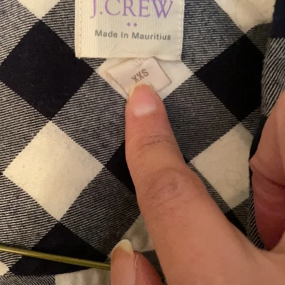 Jcrew black and white flannel shirt - Picture 2 of 3